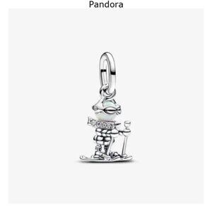 Authentic Skier Dangle Pandora Charm